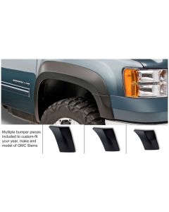 Bushwacker 07-14 GMC Sierra 2500 HD Extend-A-Fender Style Flares 2pc - Black - 40107-02