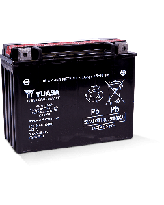 Yuasa YTX24HL-BS High Performance Maintenance Free AGM 12-Volt Battery w/Bottle - YUAM6250H