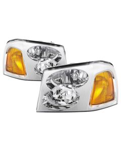 xTune 02-09 GMC Envoy OEM Style Headlights - Chrome (HD-JH-GEN02-AM-C) - 9042669