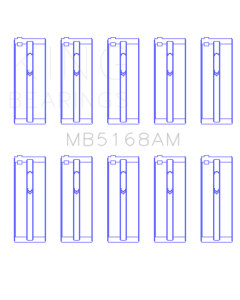 King Acura F22B1 / Honda F22A1/F22A6/F22B1/F22B2/F22B6 0.25 Oversized Main Bearing Set - MB5168AM0.25