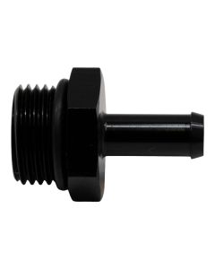 DeatschWerks 8AN ORB Male to 5/16in Male Barb Fitting (Incl O-Ring) - Anodized Matte Black - 6-02-0510-B