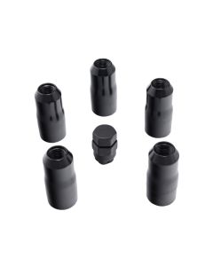 Rugged Ridge 18-20 Jeep Wrangler JL/JLU Black M14-1.5 Wheel Lock Nut Set w/Key - 16715.34