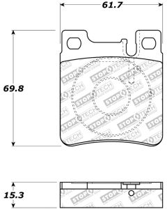StopTech Street Touring Brake Pads - 308.06030