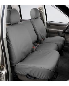 Covercraft 21-24 Ford F-150 Polycotton SeatSaver Custom Front Row Seat Covers - Grey - SS3489PCGY