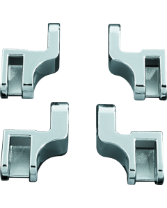 Kuryakyn Driver Floorboard Relocation Brackets For FLST Models Chrome - 7528