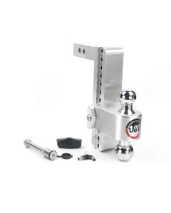 Weigh Safe 180 Hitch 10in Drop Hitch & 2in Shank (10K/12.5K GTWR) w/WS05 - Aluminum - CTB10-2-KA