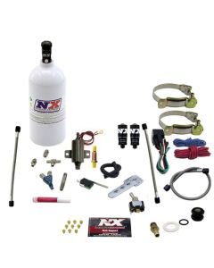 Nitrous Express 2 Cyl Piranha Nitrous Kit (V-Twins w/Single Carb) w/2.5lb Bottle - 60022P