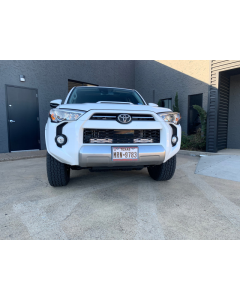 Cali Raised 14-24 Toyota 4Runner 32In Hidden Grille LED Light Bar Brackets - One Combo Beam w/ Bar - CR2485