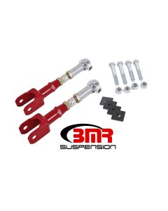 BMR 15-17 S550 Mustang Rear On-Car Adj. Rod Ends Toe Rods - Red - TR005R