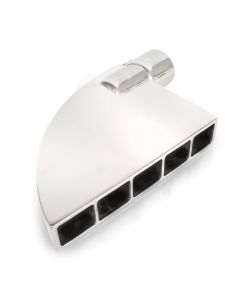 Stainless Works Boxxter Exhaust Tips 2 1/2in ID Inlet 1.5in x 8.5in 90 Degree - 801250-WG