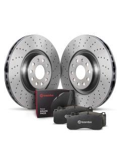 Brembo OE 03-11 Saab 9-3 Rear Disc Brake Kit - KTX4078