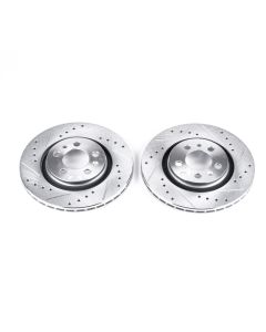 Power Stop 98-06 Volkswagen Beetle Front Evolution Drilled & Slotted Rotors - Pair - EBR615XPR