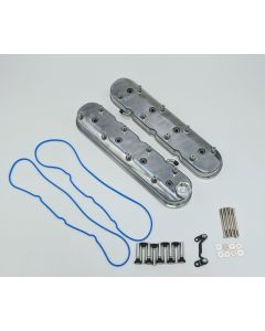 Granatelli 96-22 GM LS Tall Valve Cover w/Integral Angled Coil Mounts - Polished (Pair) - 640361