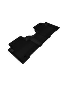 3D MAXpider 2013-2018 Hyundai Santa Fe Sport Kagu 2nd Row Floormats - Black - L1HY01721509