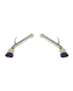 Remark 2017+ Infiniti Q60 Axle Back Exhaust w/Burnt Stainless Double Wall Tip - RO-TTQ6-D