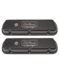 Edelbrock Valve Cover Victor Series Ford 289-302-351W CI V8 Low Black - 41253