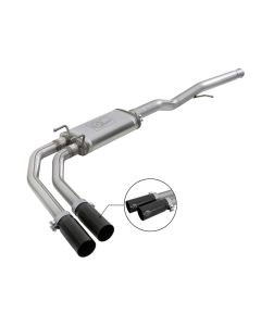 aFe Rebel Series 3in to 2.5in 409 SS Cat-Back Exhaust w/ Black Tips 09-18 GM Silverado/Sierra 5.4L - 49-44098-B
