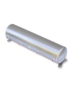 Ridetech Air Tank 5 Gallon Aluminum w/ 5- 1/4in Ports and 1-1/8in Port - 31915100