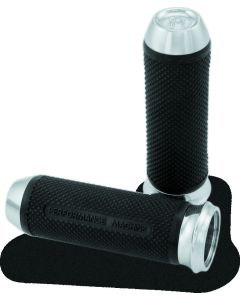 Performance Machine Handle Grip Set - Elite Cable - Chrome - 0063-2027-CH