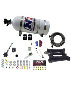Nitrous Express 4150 4-BBL/Gasoline Nitrous Kit (50-300HP) w/10lb Bottle - 30040-10