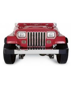 Rampage 1987-1995 Jeep Wrangler(YJ) Grille Inserts - Chrome - 7509
