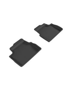 3D MAXpider 2014-2019 Mini Hardtop 4-Door Kagu 2nd Row Floormats - Black - L1MN01521509