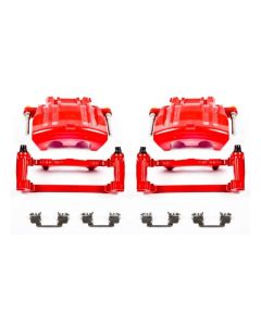 Power Stop 2012 Chrysler 300 Front Red Calipers w/Brackets - Pair - S5016A