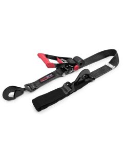 SpeedStrap 2In x 8Ft Ratchet Tie Down w/ Twisted Snap Hooks & Axle Strap Combo - Black - 27001-US