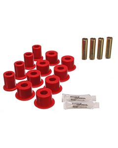 Energy Suspension 95-97 Toyota Tacoma / 89 4Runner / 89-95 Pick Up Red Rear Leaf Spring Shackle Bush - 8.2108R