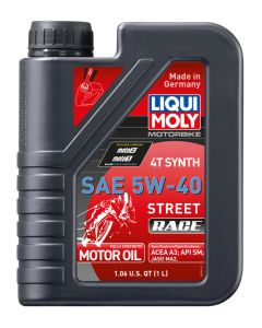 LIQUI MOLY 1L Motorbike 4T Synth 5W40 Street Race - 20074