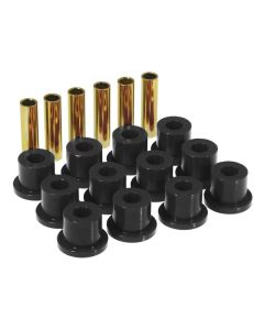 Prothane 67-87 GM Rear Spring & Shackle Bushings (w/ 1.5in Bushings) - Black - 7-1001-BL