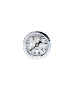 Russell Performance 15 psi fuel pressure gauge machine face (Liquid-filled) - 650390