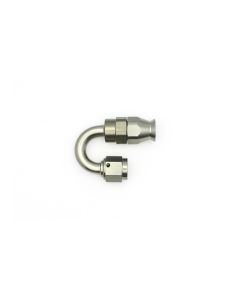 DeatschWerks 6AN Female Swivel 180-Degree Hose End PTFE (Incl. 1 Olive Insert) - 6-02-0853