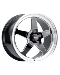 Weld S106 20x9.5 Ventura 6 6x135 ET28 BS6.375 Gloss BLK MIL DIA 87.1 - S10609589P28