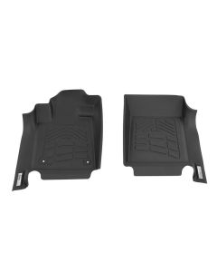 Westin 12-17 Toyota Tundra Reg/Dbl/CrewMax (Double hook) Wade Sure-Fit Floor Liners Front - Blk - 72-110054