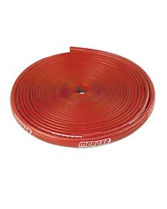 Moroso Insulated Spark Plug Wire Sleeve - 8mm - Red - 25ft Roll - 72002