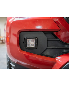 Cali Raised 2016-2023 Toyota Tacoma Led Fog Light Pod Replacements Brackets Kit - 3X2 18W Amber Pods - CR2532