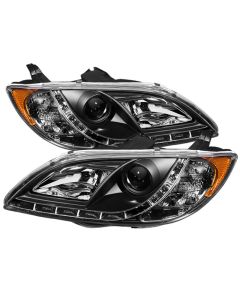 Spyder Mazda 3 04-08 4Dr (Sedan ONLY) Projector Headlights Halogen - DRL Blk PRO-YD-M304-DRL-BK - 5017451