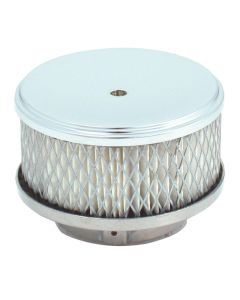 Spectre Air Cleaner 4in. x 2in. Chrome - Paper - 4790