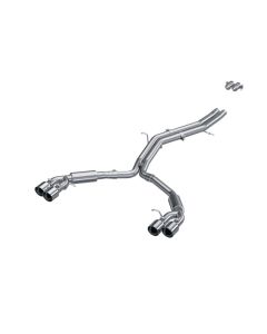 MBRP 2.5" Resonator Back Dual Rear Quad Tips Audi S5 Coupe | S4 Sedan 2018-2022 - S4607304