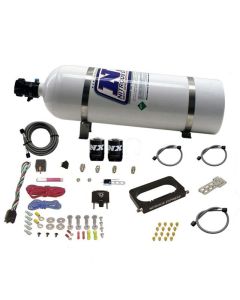 Nitrous Express 96-04 Ford Mustang Cobra/Mach 1 4 Valve Nitrous Kit (50-300HP) w/15lb Bottle - 20950-15
