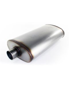 aFe MACHForce XP Exhausts Mufflers SS-409 EXH Muffler 3In/Out 5x11 Body Brushed - 49-91010