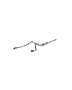 MBRP T409 Stainless Steel 2.5" Catback Dual Split Rear Through Stock Bumper Ram 1500 5.7L 2009-2019- - S5146409