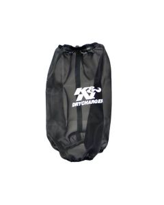 K&N 6.625in Base ID / 5.25in Top ID / 9.5in H Round Tapered Black DryCharger Air Filter Wrap - RC-4780DK