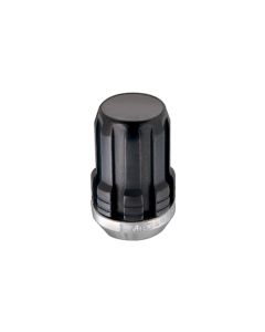 McGard SplineDrive Lug Nut (Cone Seat) M12X1.5 / 1.24in. Length (4-Pack) - Black (Req. Tool) - 65357BK