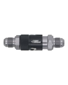 DeatschWerks 6AN Male Flare Quick Disconnect Dry Break Fitting - 2 Pieces Anodized Matte Black - 6-02-0225-B
