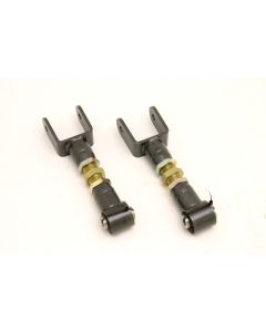 BMR 79-04 Fox Mustang Upper Control Arms On-Car Adj. w/ Spherical Bearings - Black Hammertone - UTCA015H