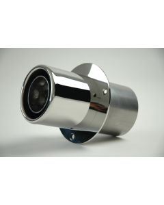 Gibson Marine Power Tip Muffler (Pair) Transom Mount - 4in Inlet/4in Length - Stainless - 310003