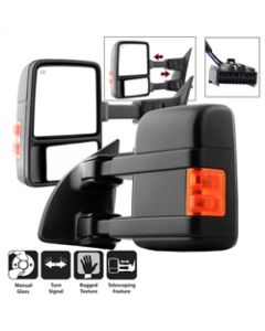 xTune 99-15 Ford SuperDuty L/R Manual Extendable - Manual Adjust Mirror MIR-FDSD08S-MA-AM-SET - 9935794