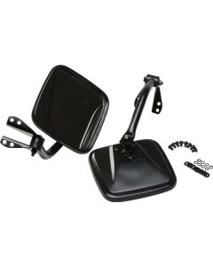 Kentrol 55-86 Jeep CJ Mirror Kit Pair- Powdercoat Black - 50417